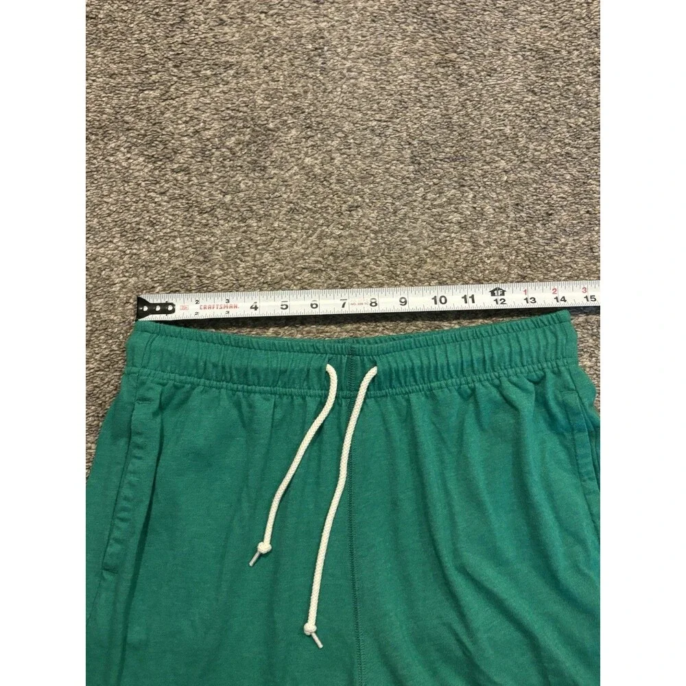 Men's Homage Green Flat Front Lounge‎ Shorts M with Red Logo
